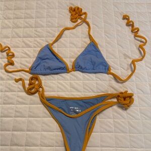 Frankie's Bikinis Blue and Orange Bikini